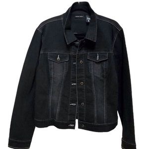 NWOT NY & Co Black denim Jean Jacket